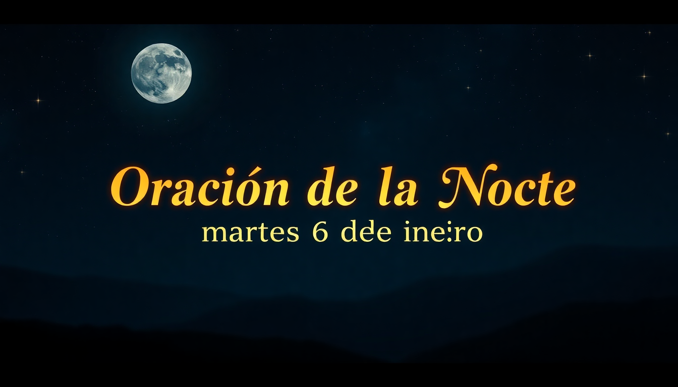 Oración de la Noche de Hoy Martes 6 de enero de 2026 - ORACION PARA ...