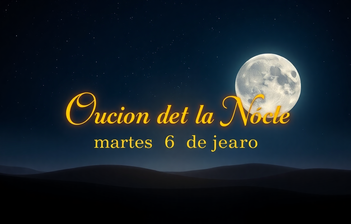 Oración de la Noche de Hoy Martes 6 de enero de 2026