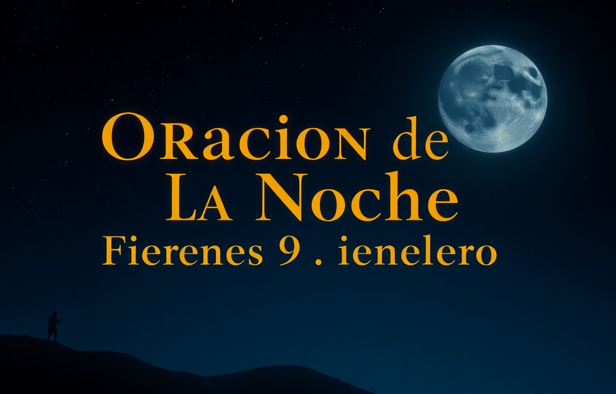Oración de la Noche de Hoy Viernes 9 de enero de 2026